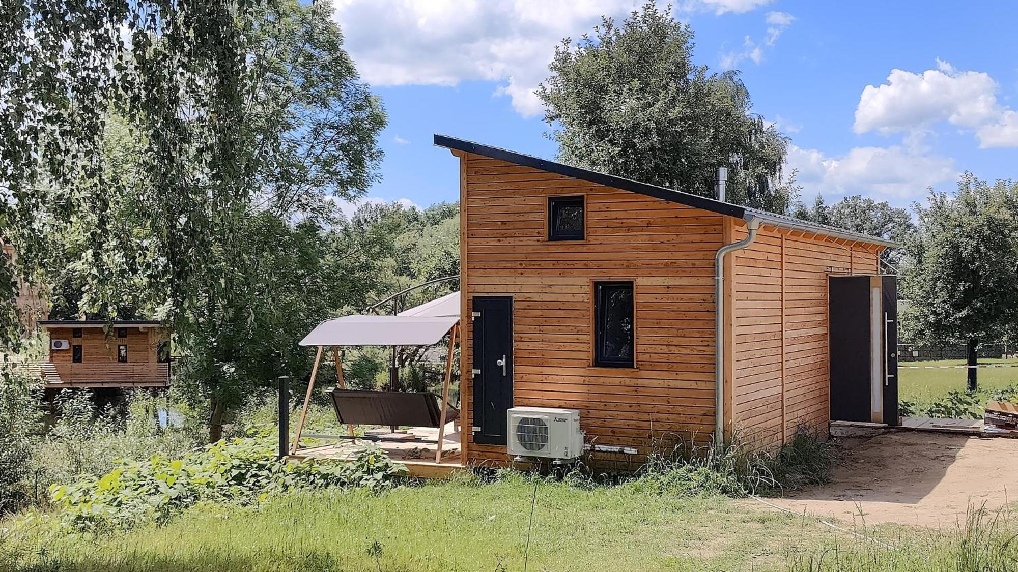 Tinyhousebeidresden 3 Fuer 2 - 7 Personen, Naehe Saechsische Schweiz, Dresden, Mit Badeteich Villa Großharthau Exteriör bild